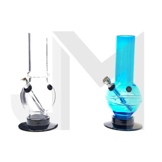 8" Mixed Colour Plain  Acrylic Bong - FB 0239