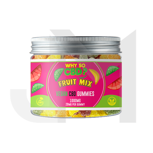 Why So CBD? 1000mg Broad Spectrum CBD Small Vegan Gummies - 11 Flavours