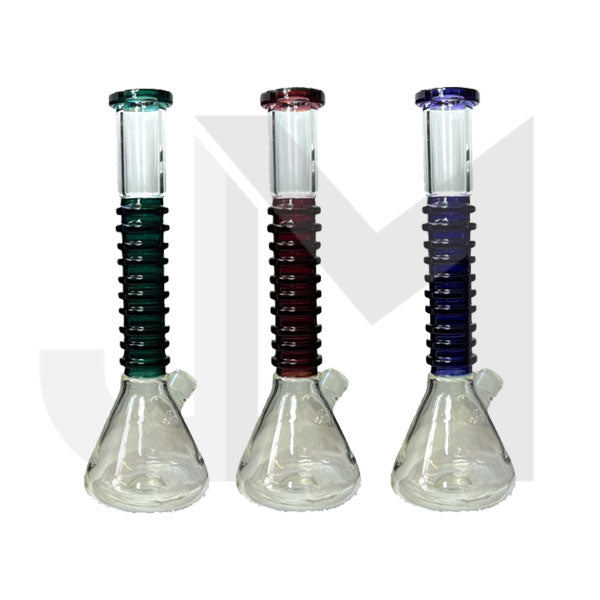 14" Large Percolator Beaker Base Glass Bong - GB002