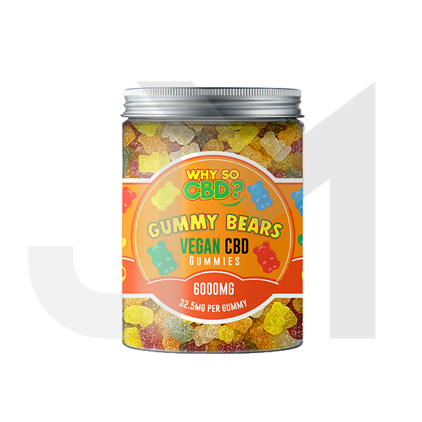 Why So CBD? 6000mg Broad Spectrum CBD Large Vegan Gummies - 11 Flavours