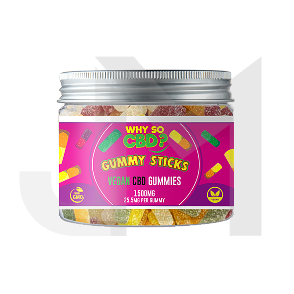 Why So CBD? 1500mg Broad Spectrum CBD Small Vegan Gummies - 11 Flavours