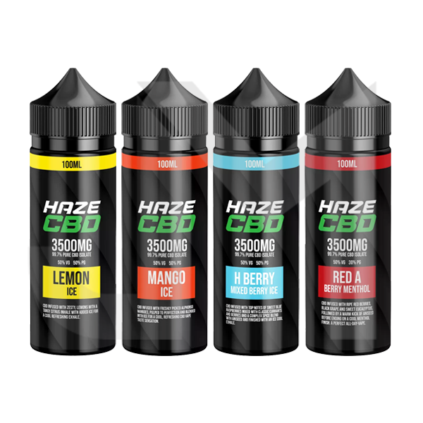Haze 3500mg CBD E-Liquid 100ml (50VG/50PG) Haze 3500mg CBD E-Liquid 100ml (50VG/50PG)