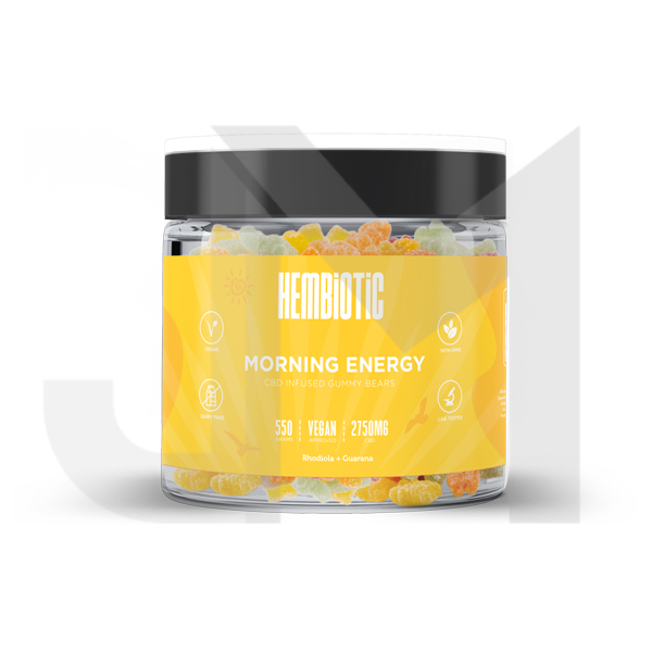 Hembiotic 2750mg Bulk Functional CBD Gummy Bears - 550g