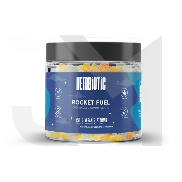 Hembiotic 2750mg Bulk Functional CBD Gummy Bears - 550g
