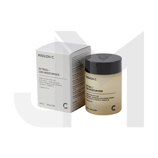 Mission C Retinol + 1000mg CBD Moisturiser - 50ml