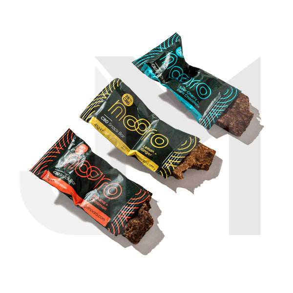 Nooro 25mg CBD Sour Cherry & Chocolate CBD Oat bar - 45g (BUY 1 GET 1 FREE)