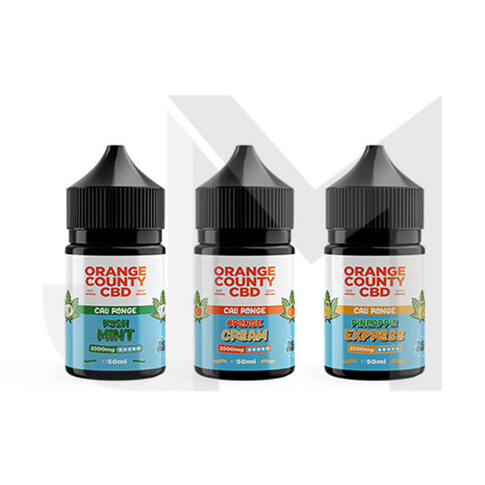 Orange County CBD Cali Range 2500mg CBD 50ml E-liquid (60VG/40PG)