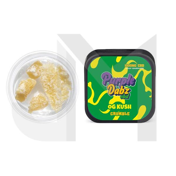 Purple Dabz by Purple Dank 1000mg CBD Crumble - OG Kush (BUY 1 GET 1 FREE)
