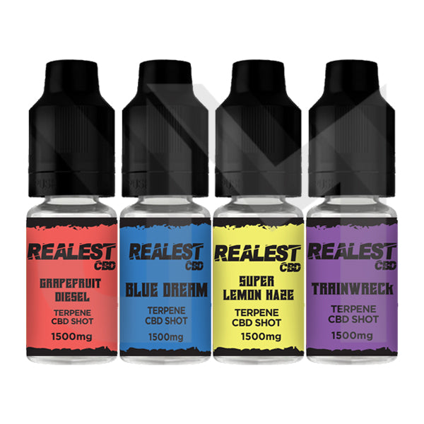 Realest CBD 1500mg Terpene Infused CBD Booster Shot 10ml (BUY 1 GET 1 FREE)