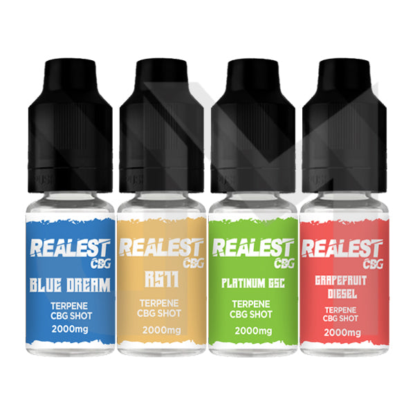 Realest CBD 2000mg Terpene Infused CBG Booster Shot 10ml (BUY 1 GET 1 FREE)