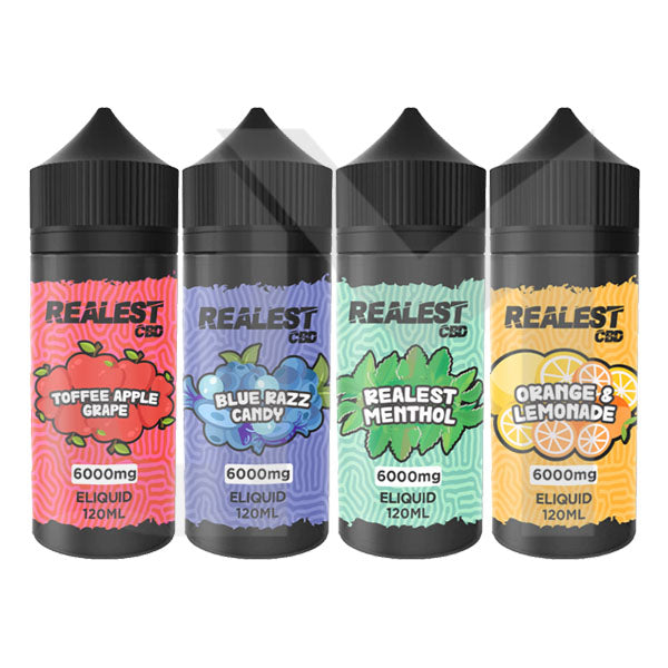 Realest CBD 6000mg Broad Spectrum CBD E-Liquid 120ml (BUY 1 GET 1 FREE)