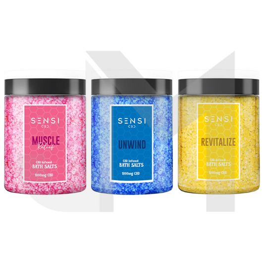 Sensi CBD 1000mg CBD Infused Bath Salts - 700g (BUY 1 GET 1 FREE)