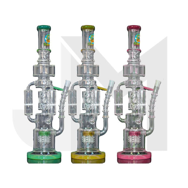 18" The Smoke Island Multi Chamber Glass Bong - GBS996