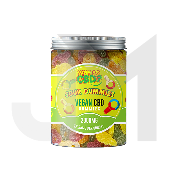 Why So CBD? 2000mg Broad Spectrum CBD Large Vegan Gummies - 11 Flavours