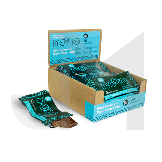 Nooro 25mg CBD Sour Cherry & Chocolate CBD Oat bar - 45g (BUY 1 GET 1 FREE)