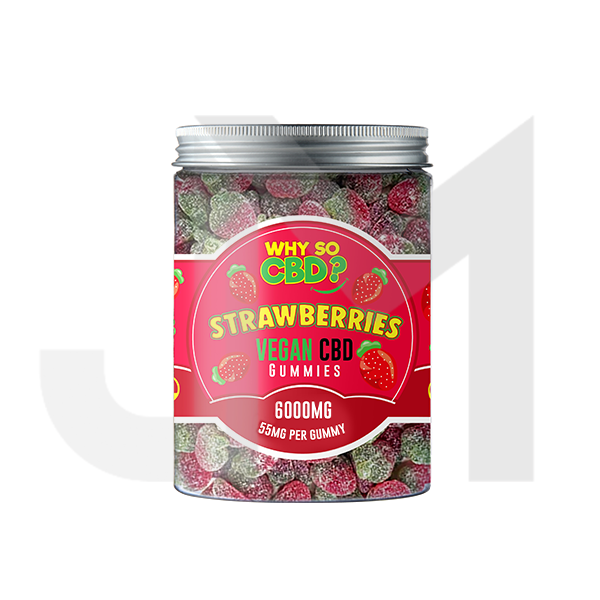 Why So CBD? 6000mg Broad Spectrum CBD Large Vegan Gummies - 11 Flavours