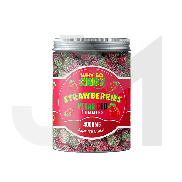 Why So CBD? 4000mg Broad Spectrum CBD Large Vegan Gummies - 11 Flavours