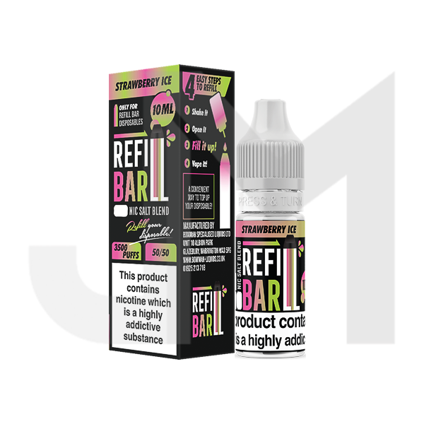 10mg Refill Bar Salts 10ml Nic Salts (50VG/50PG)