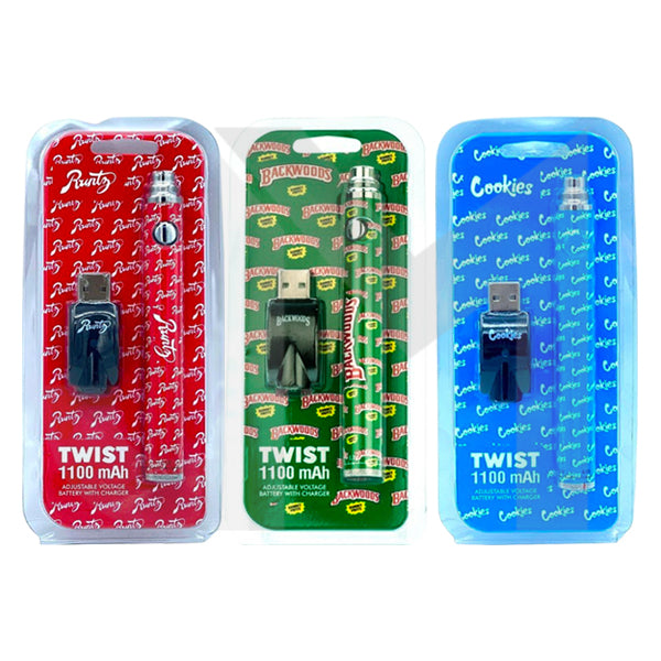 Twist 1100mAh Adjustable Vape Battery & USB Charger