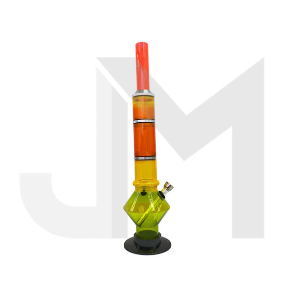 14" Rasta Acrylic Bong - WB-08C