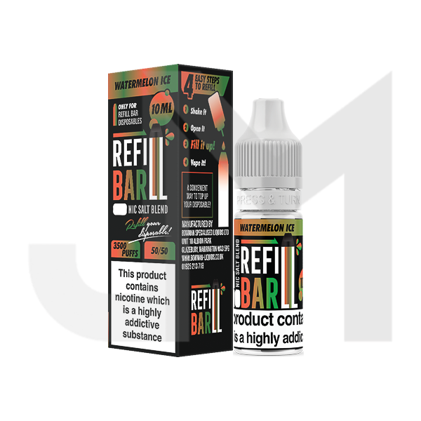 10mg Refill Bar Salts 10ml Nic Salts (50VG/50PG)
