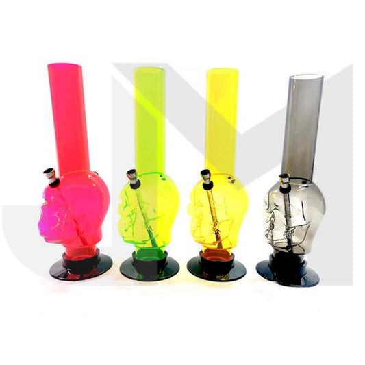 6 x 14" Skull Design Acrylic Bong -  FA15