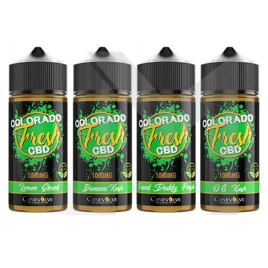 Colorado Fresh 1000mg CBD Vaping Liquid 100ml (50PG/50VG)
