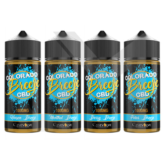 Colorado Breeze 1000mg CBD Vaping Liquid 100ml (50PG/50VG)
