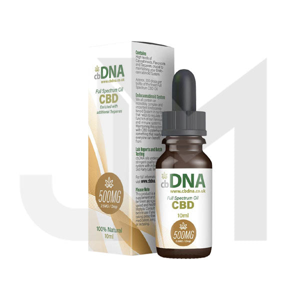 cbDNA 500mg Full Spectrum CBD Oil - 10ml