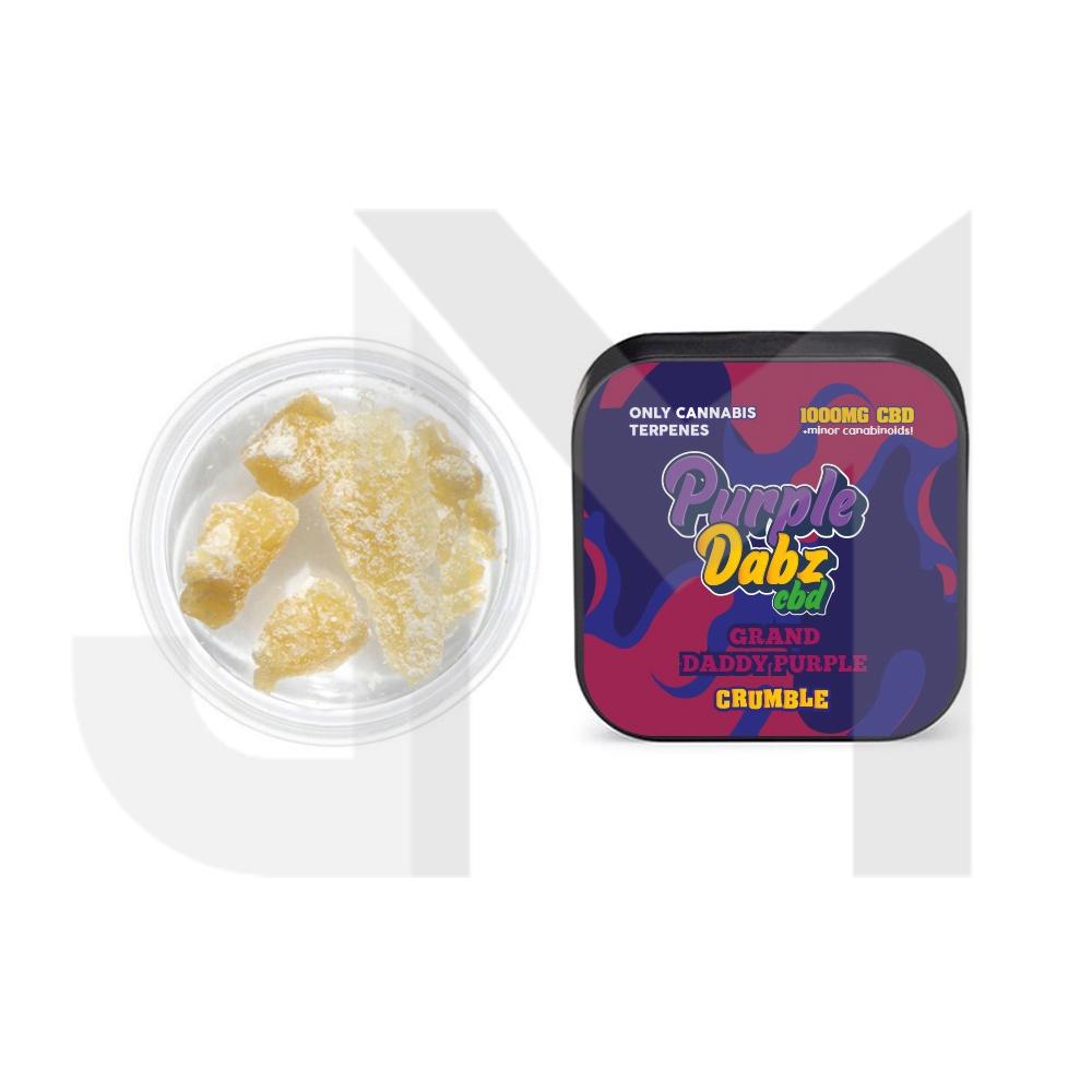 Purple Dabz by Purple Dank 1000mg CBD Crumble - Grand Daddy Purple (BUY 1 GET 1 FREE)