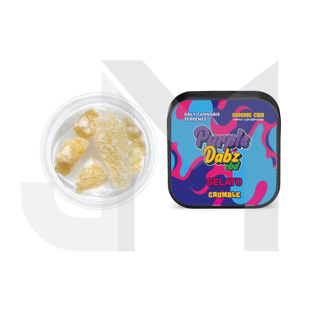Purple Dabz by Purple Dank 1000mg CBD Crumble - Gelato (BUY 1 GET 1 FREE)