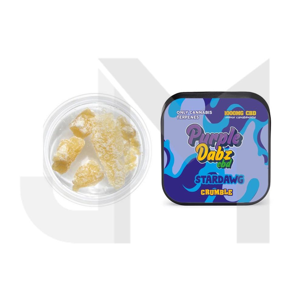 Purple Dabz by Purple Dank 1000mg CBD Crumble - Strawdawg (BUY 1 GET 1 FREE)
