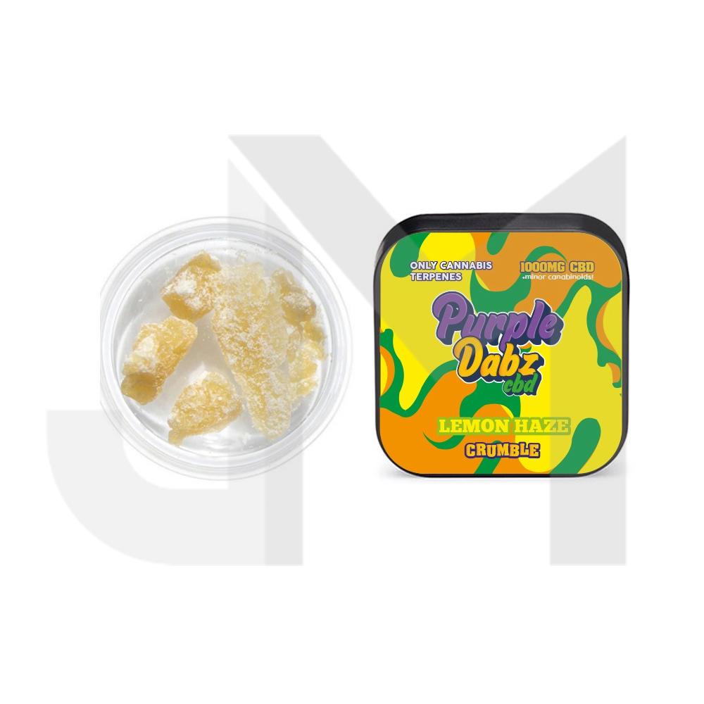 Purple Dabz by Purple Dank 1000mg CBD Crumble - Lemon Haze (BUY 1 GET 1 FREE)