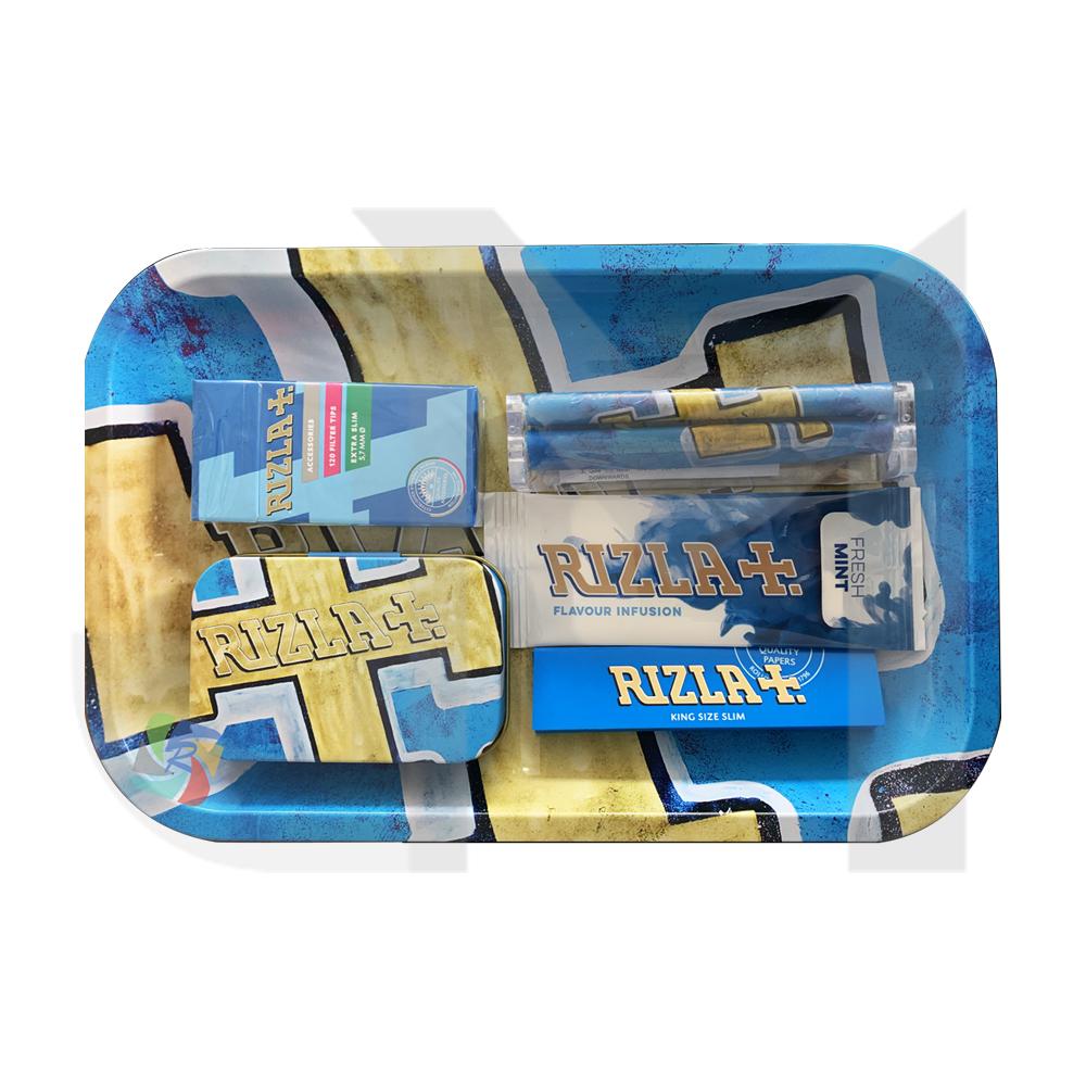 Rizla Small Metal Rolling Tray Gift Set