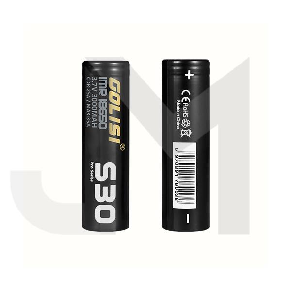 Golisi S30 18650 Battery 3000mAh 25A