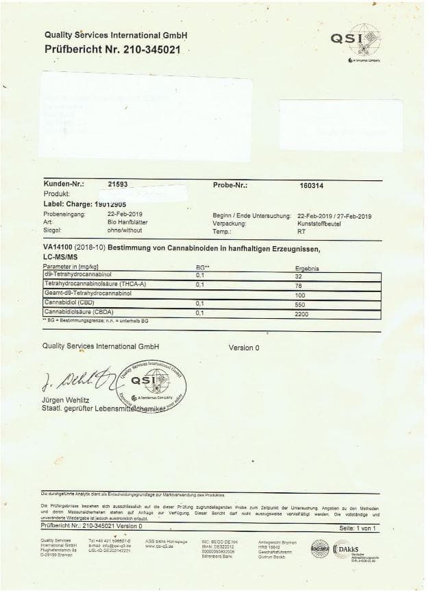 The Unusual Tea Company 3% CBD Hemp Tea - Japanese Cherry 40g