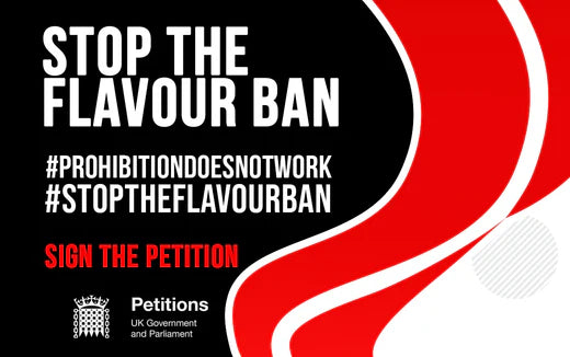 Petition Opposing Flavour Ban in the UK Currently at Over 50,000 Signatures