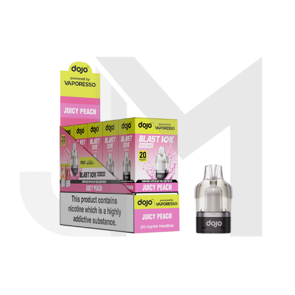 10 x 20mg Vaporesso Dojo Blast 10K Prefilled Pod 10000 Puffs (Buy 10 Pods Get 2 Kits Free)
