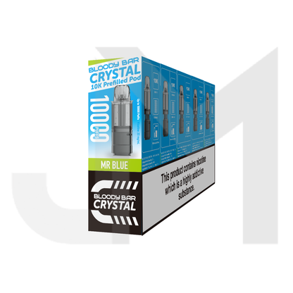 20mg Bloody Bar Crystal 10K Prefilled Pod 10000 Puffs