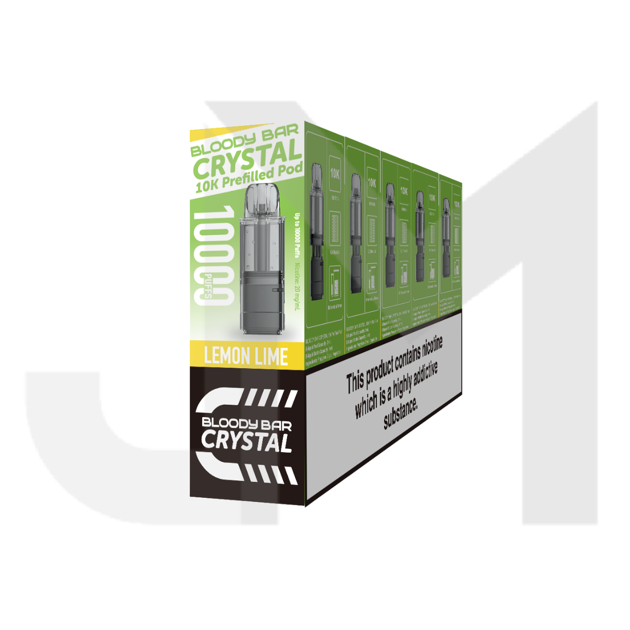 20mg Bloody Bar Crystal 10K Prefilled Pod 10000 Puffs