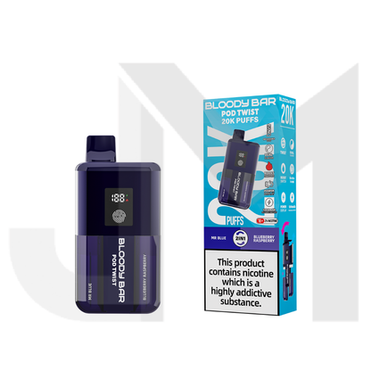 20mg Bloody Bar 20K Twist Prefilled Pod Vape Kit 20000 Puffs