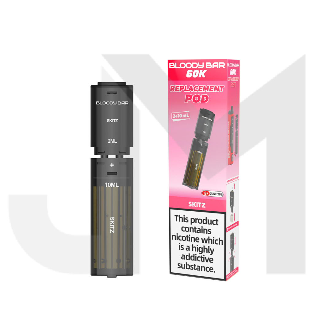 20mg Bloody Bar 60K Prefilled Pods 60000 Puffs