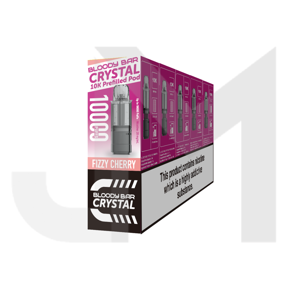 20mg Bloody Bar Crystal 10K Prefilled Pod 10000 Puffs