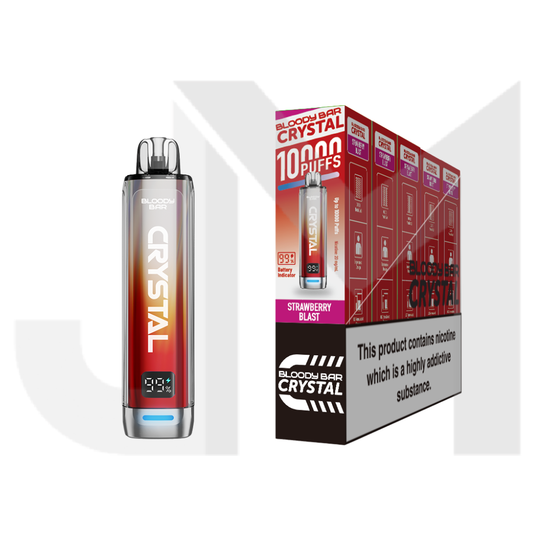 20mg Bloody Bar Crystal 10K Prefilled Pod Vape Kit 10000 Puffs