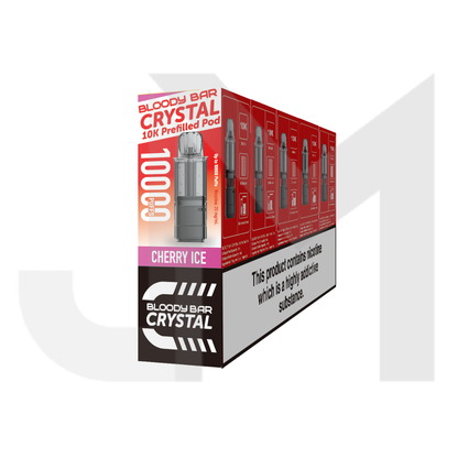 20mg Bloody Bar Crystal 10K Prefilled Pod 10000 Puffs
