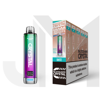 20mg Bloody Bar Crystal 10K Prefilled Pod Vape Kit 10000 Puffs