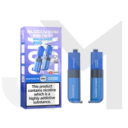 20mg Bloody Bar 20K Twist Prefilled Replacement Pods 20000 Puffs - 2 Pcs
