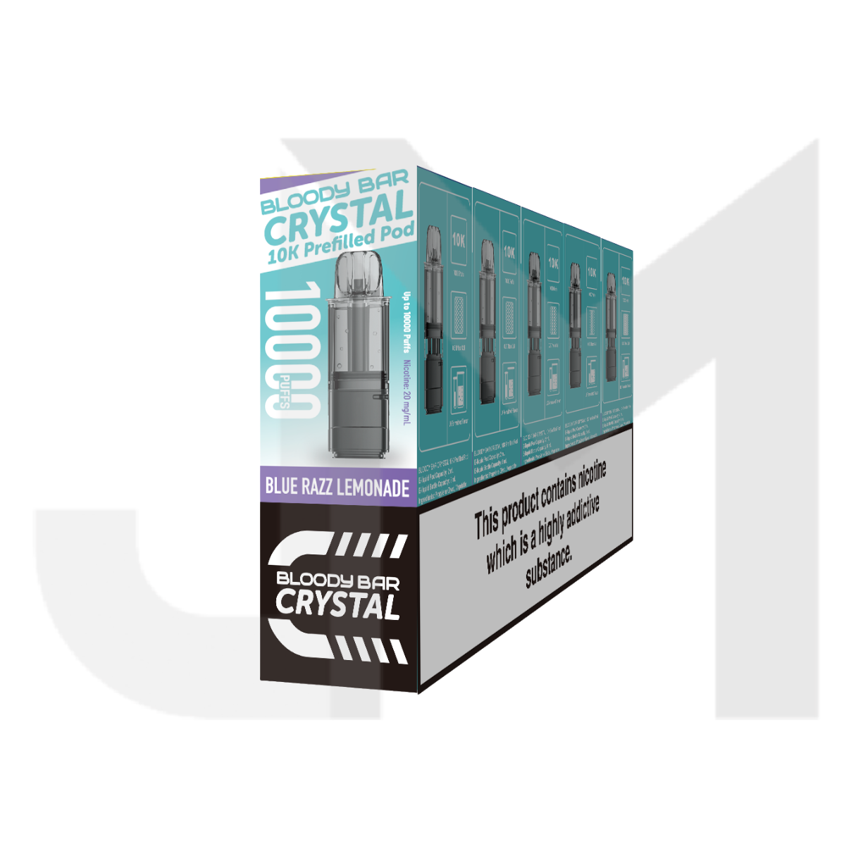 20mg Bloody Bar Crystal 10K Prefilled Pod 10000 Puffs