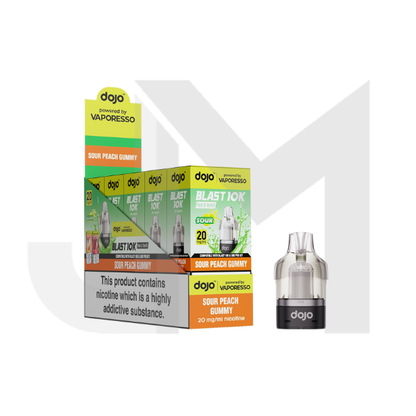 10 x 20mg Vaporesso Dojo Blast 10K Prefilled Pod 10000 Puffs (Buy 10 Pods Get 2 Kits Free)