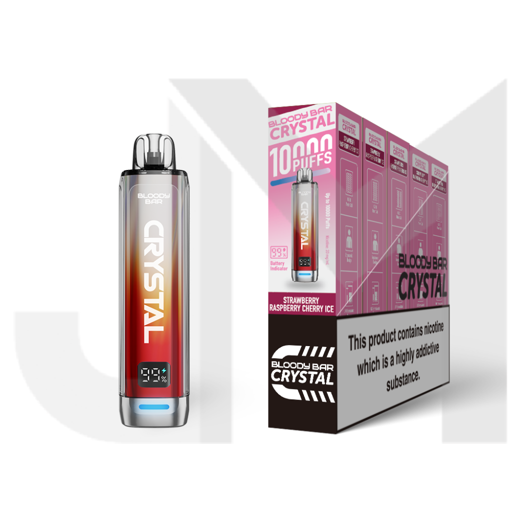 20mg Bloody Bar Crystal 10K Prefilled Pod Vape Kit 10000 Puffs